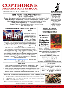 2ND BOOK SIGNING Wednesday 14th March Elizabeth Martin