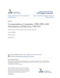 Correspondence, Committee. 1990-1999. (ASC Nominations and