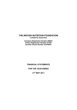 4. BNF Accounts 2010 11 - British Nutrition Foundation