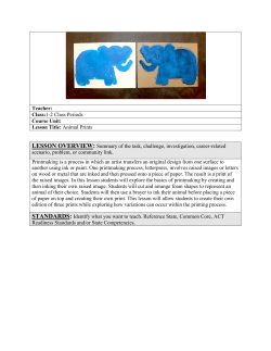 Teacher: Class:1-2 Class Periods Course Unit: Lesson Title: Animal