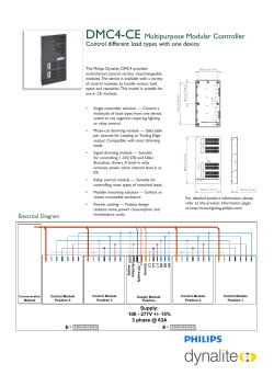 Jan 2017 - Philips Dynalite