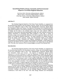 Quantifying Relative Energy, Economic and Environmental