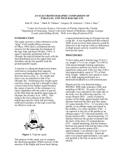 An Electromyographic Comparison Of Parallel And Trap Bar Squats