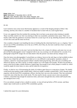 Hi All, I just wanted to raise some issues that became apparent as a