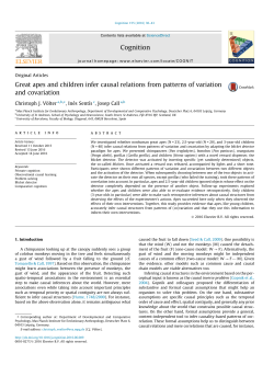 Great apes and children infer causal relations from patterns of