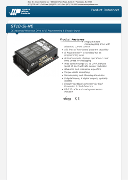 ST10-Si-NE - Servo Systems Co.