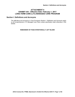 LTC - The Agency For Health Care Administration