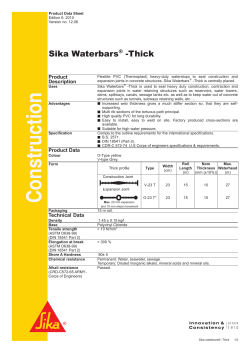 Sika Waterbars&reg;