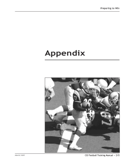 Appendix - Football Canada
