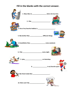 Fill in the blanks with the correct answer.