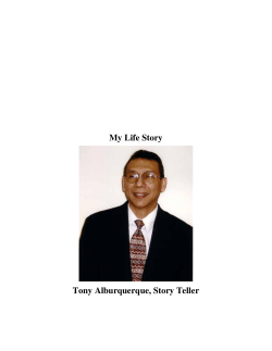 My Life Story Tony Alburquerque, Story Teller - Springfield