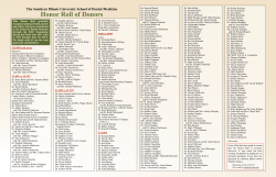 Honor Roll of Donors