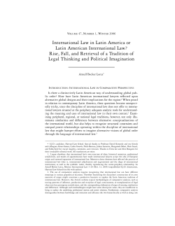 International Law in Latin America or Latin American International