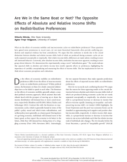 The Opposite Effects of Absolute and Relative