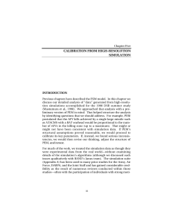 CALIBRATION FROM HIGH-RESOLUTION SIMULATION