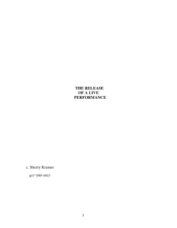 Read a Sample from The Release of a Live