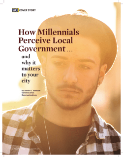 How Millennials Perceive Local Government.