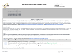 Measurement Lesson Idea 3