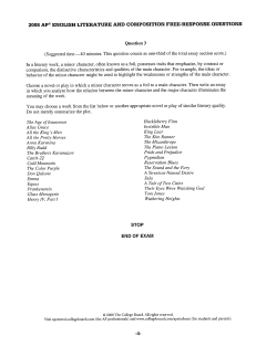 2008 ap® english literature and composition free