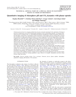 Quantitative imaging of rhizosphere pH and CO2