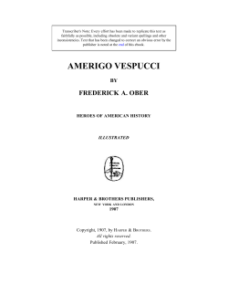 Amerigo Vespucci by Frederick A. Ober.
