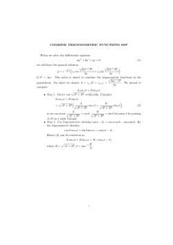 Combine Trigonometric SOP