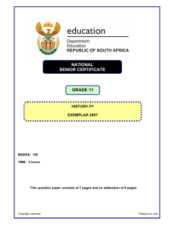 NATIONAL SENIOR CERTIFICATE GRADE 11