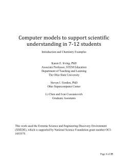 Introduction and Chemistry Examples