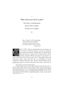 Myn entente nys but for to pleye - The University of Michigan Press