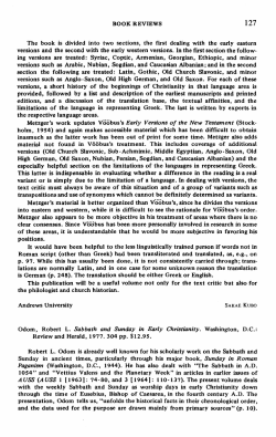 The book is divided into two sections, the first dealing with the early