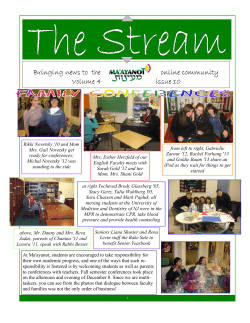 Issue 10 - Ma`ayanot Yeshiva High School for Girls