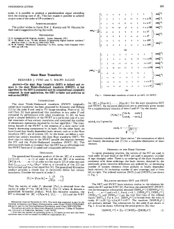 Slant Haar Transform