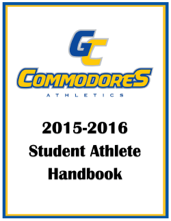 Commodore Student Athlete Handbook