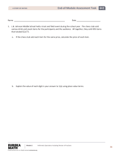 6&bull;2 End-of-Module Assessment Task