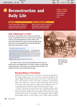 18-2 Reconstruction and Daily Life