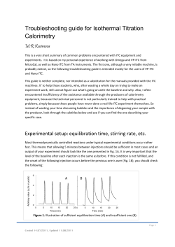 Troubleshooting guide for Isothermal Titration Calorimetry