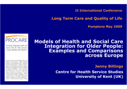 pathways to integrated care