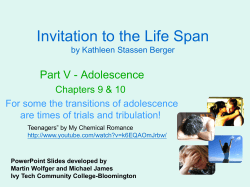 Invitation to the Life Span