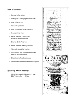 2015: New Haven, CT - American Association for the History of