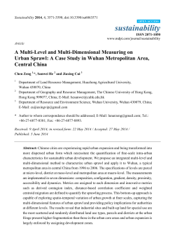A Multi-Level and Multi-Dimensional Measuring on Urban Sprawl: A