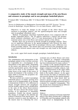 A comparative study of the muscle strength and mass of the