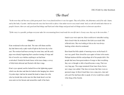 Chapters 1-2 of The Pearl