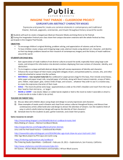 imagine that parade &ndash; classroom project