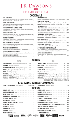 cocktails - JB Dawsons