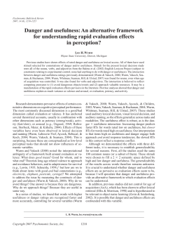 Danger and usefulness - Wayne State University