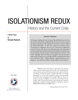 Isolationism Redux