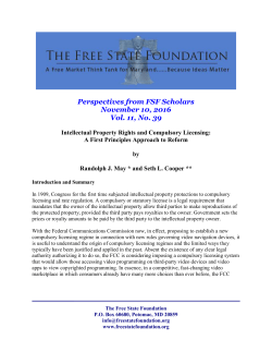 Intellectual Property Rights and Compulsory Licensing