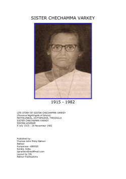 Sister Chechamma Varkey - St. Thomas Mar Thoma Church of