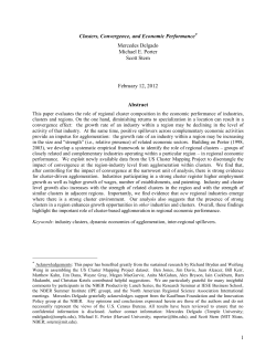 Clusters, Convergence, and Economic Performance