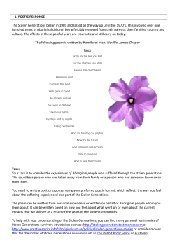 Sorry Day Competitions 2017